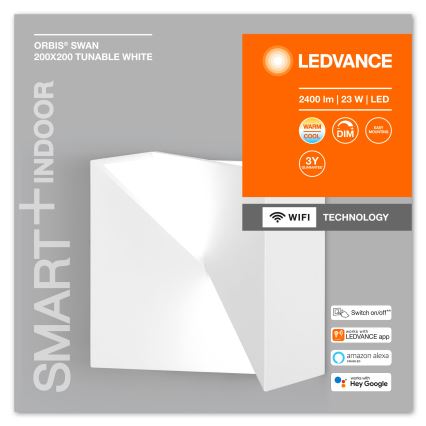 Ledvance - LED Stmievateľné nástenné svietidlo  SMART+ SWAN LED/23W/230V 3000-6500K Wi-Fi