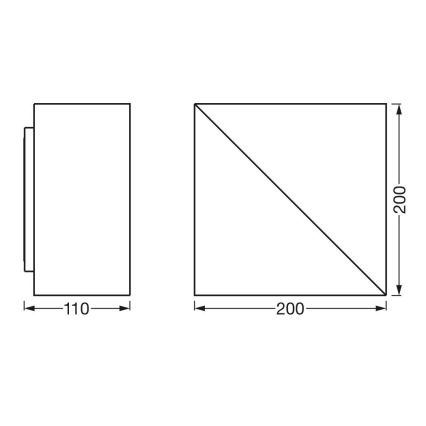 Ledvance - LED Stmievateľné nástenné svietidlo  SMART+ SWAN LED/23W/230V 3000-6500K Wi-Fi