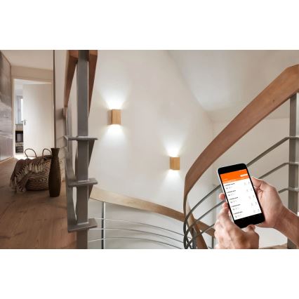 Ledvance - LED Stmievateľné nástenné svietidlo SMART+ WOOD LED/12W/230V 3000-6500K Wi-Fi