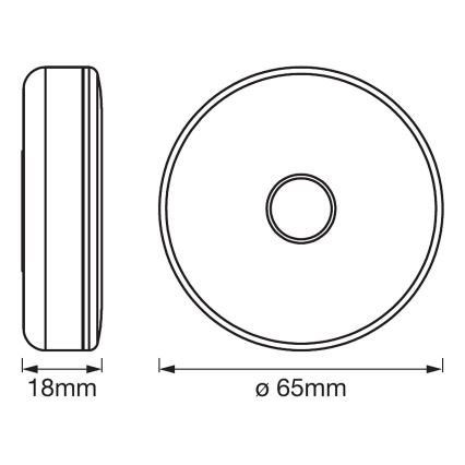 Ledvance - LED Stmievateľné orientačné svietidlo DOT-IT LED/0,45W/5V 500 mAh