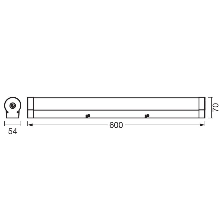 Ledvance - LED Stmievateľné dotykové osvetlenie zrkadla ORBIS TUBE LED/12W/230V 60 cm 3000/4000K IP44