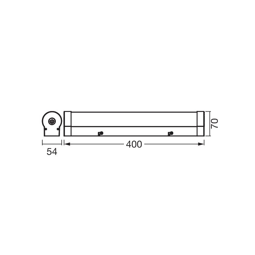 Ledvance - LED Stmievateľné dotykové osvetlenie zrkadla ORBIS TUBE LED/9W/230V 40 cm 3000/4000K IP44