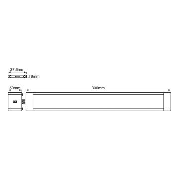 Ledvance - LED Stmievateľné podlinkové svietidlo so senzorom CABINET LED/6W/230V
