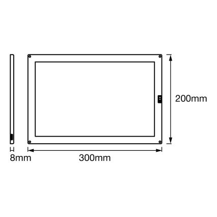 Ledvance - LED Stmievateľné podlinkové svietidlo so senzorom CABINET LED/8W/230V 3000K