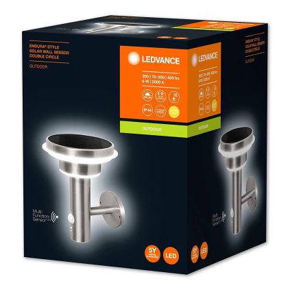 Ledvance - LED Stmievateľné solárne svietidlo so senzorom CIRCLE LED/6W/3,2V IP44