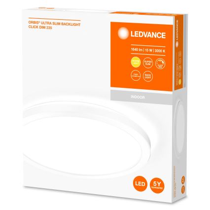 Ledvance - LED Stmievateľné stropné svietidlo ORBIS LED/15W/230V biela