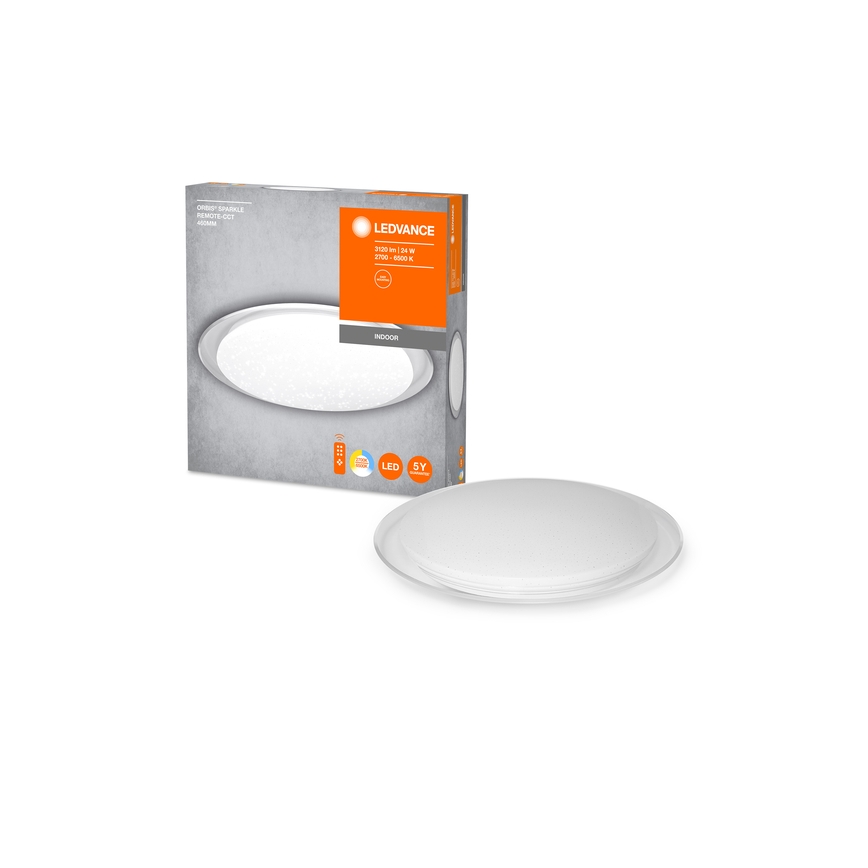 Ledvance - LED Stmievateľné stropné svietidlo ORBIS SPARKLE LED/24W/230V 2700-6500K pr. 50 cm + diaľkové ovládanie