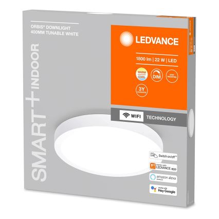 Ledvance - LED Stmievateľné stropné svietidlo SMART+ DOWNLIGHT LED/22W/230V 3000-6500K Wi-Fi