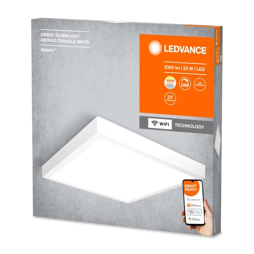 Ledvance - LED Stmievateľné stropné svietidlo SMART+ DOWNLIGHT LED/22W/230V 3000-6500K Wi-Fi
