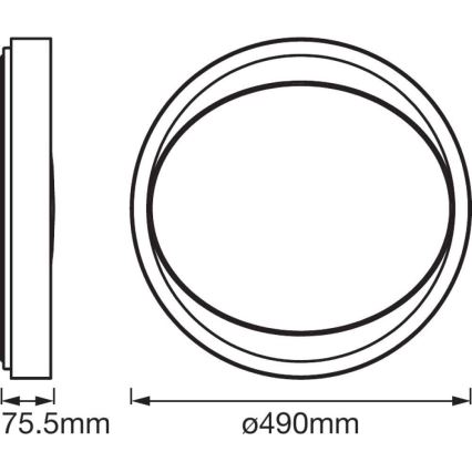 Ledvance - LED Stmievateľné svietidlo SMART+ EYE LED/32W/230V 3000K-6500K Wi-Fi