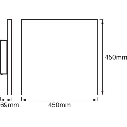 Ledvance - LED Stmievateľné svietidlo SMART+ FRAMELESS LED/28W/230V 3000K-6500K Wi-Fi