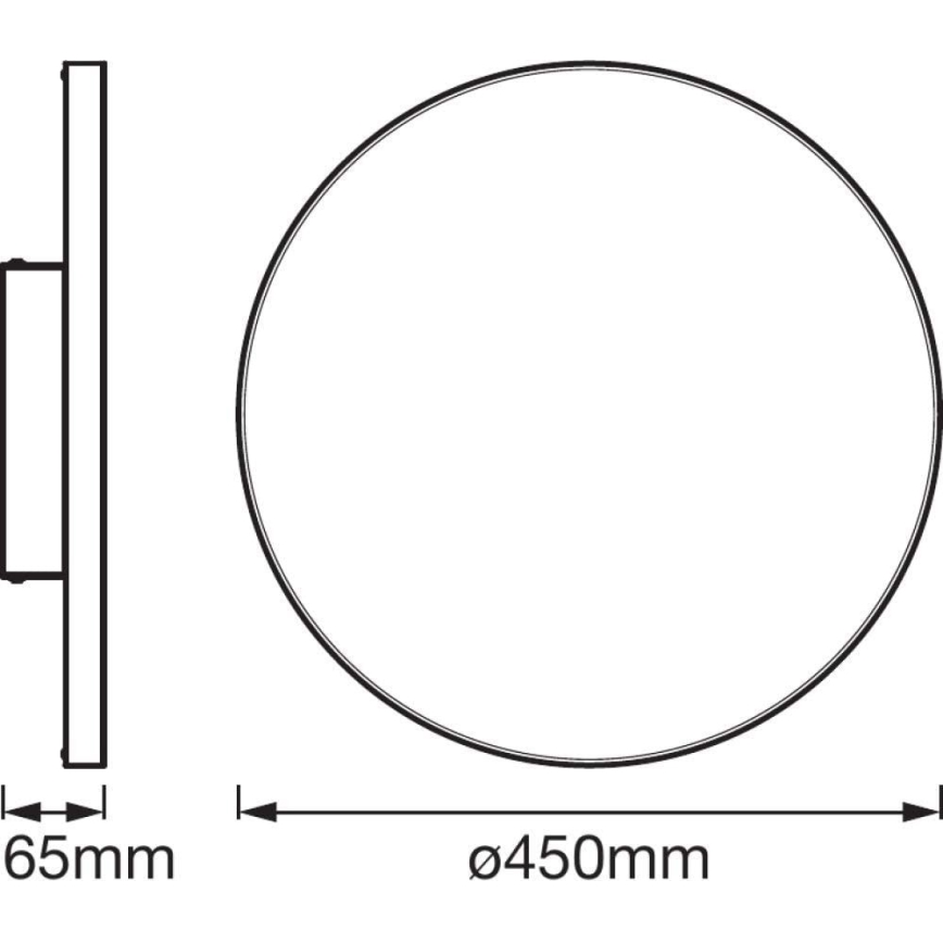 Ledvance - LED Stmievateľné svietidlo SMART+ FRAMELESS LED/28W/230V 3000K-6500K Wi-Fi