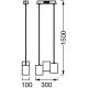 Ledvance - LED Stmievateľný luster na lanku DECOR WOOD 3xLED/7W/230V Wi-Fi