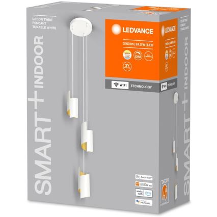 Ledvance - LED Stmievateľný luster na lanku SMART+ DECOR 3xLED/8W/230V biela Wi-Fi