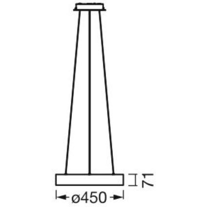 Ledvance - LED Stmievateľný luster na lanku SUN@HOME CIRCULAR LED/18,5W/230V Wi-Fi