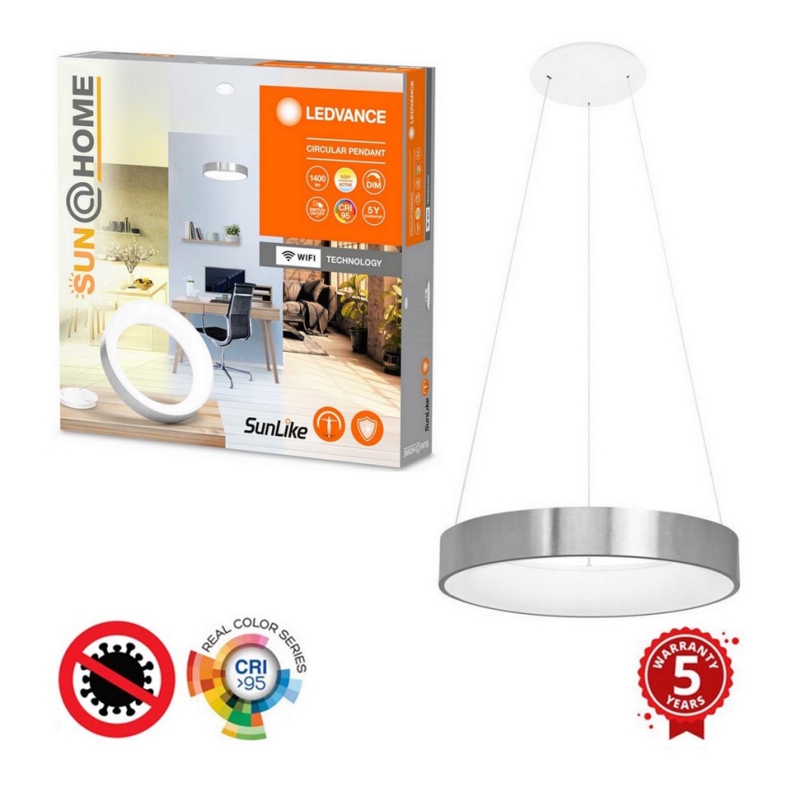 Ledvance - LED Stmievateľný luster na lanku SUN@HOME CIRCULAR LED/18,5W/230V Wi-Fi