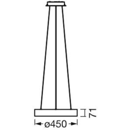 Ledvance - LED Stmievateľný luster na lanku SUN@HOME CIRCULAR LED/18,5W/230V Wi-Fi