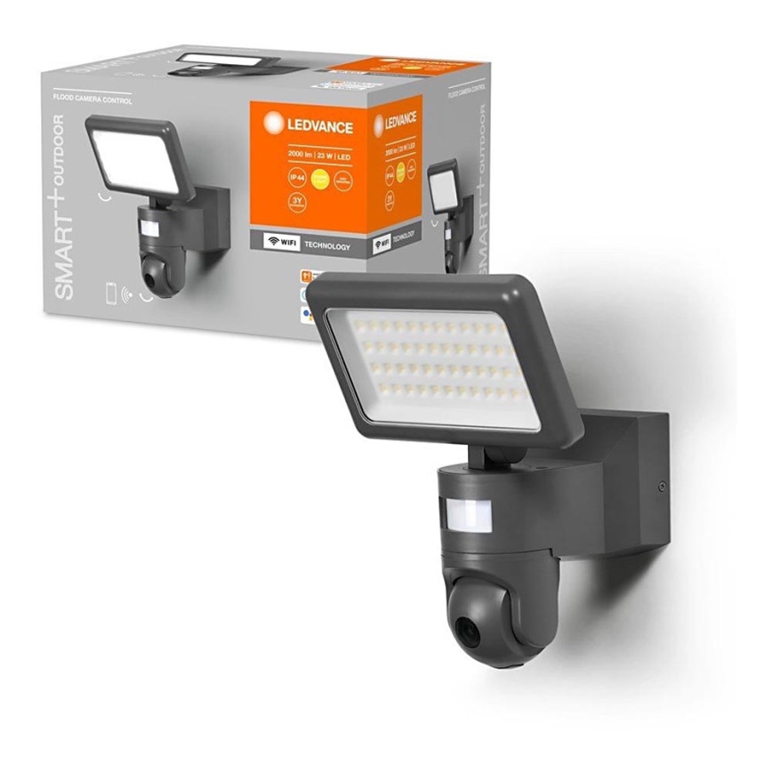 Ledvance - LED Stmievateľný reflektor so senzorom a kamerou SMART+ LED/23W/230V Wi-Fi IP44