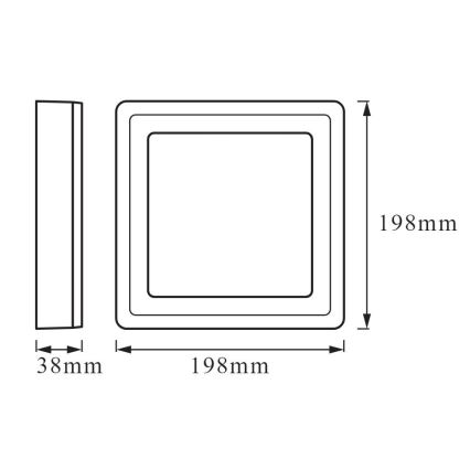 Ledvance - LED Stropné svietidlo CLICK LED/15W/230V