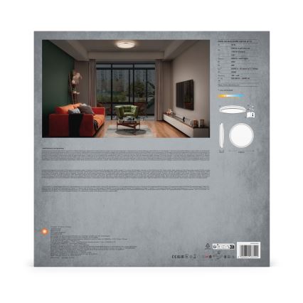 Ledvance - LED Stropné svietidlo ORBIS HELMAN LED/24W/230V pr. 39 cm strieborná