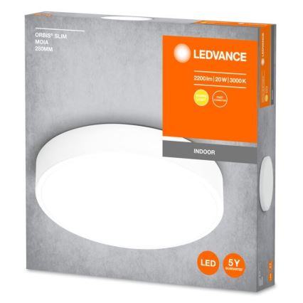 Ledvance - LED Stropné svietidlo ORBIS SLIM LED/20W/230V biela