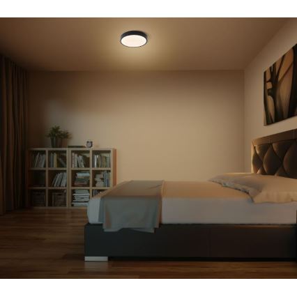 Ledvance - LED Stropné svietidlo ORBIS SLIM LED/20W/230V čierna