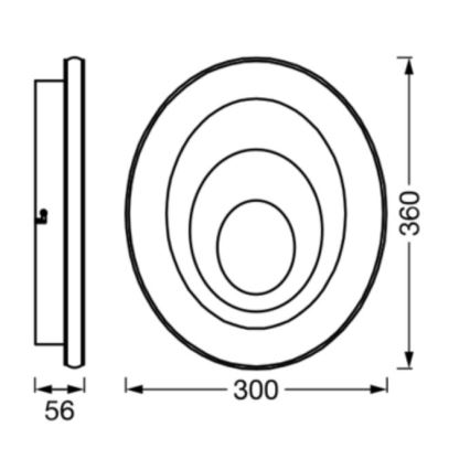 Ledvance - LED Stropné svietidlo ORBIS SPIRAL LED/27W/230V