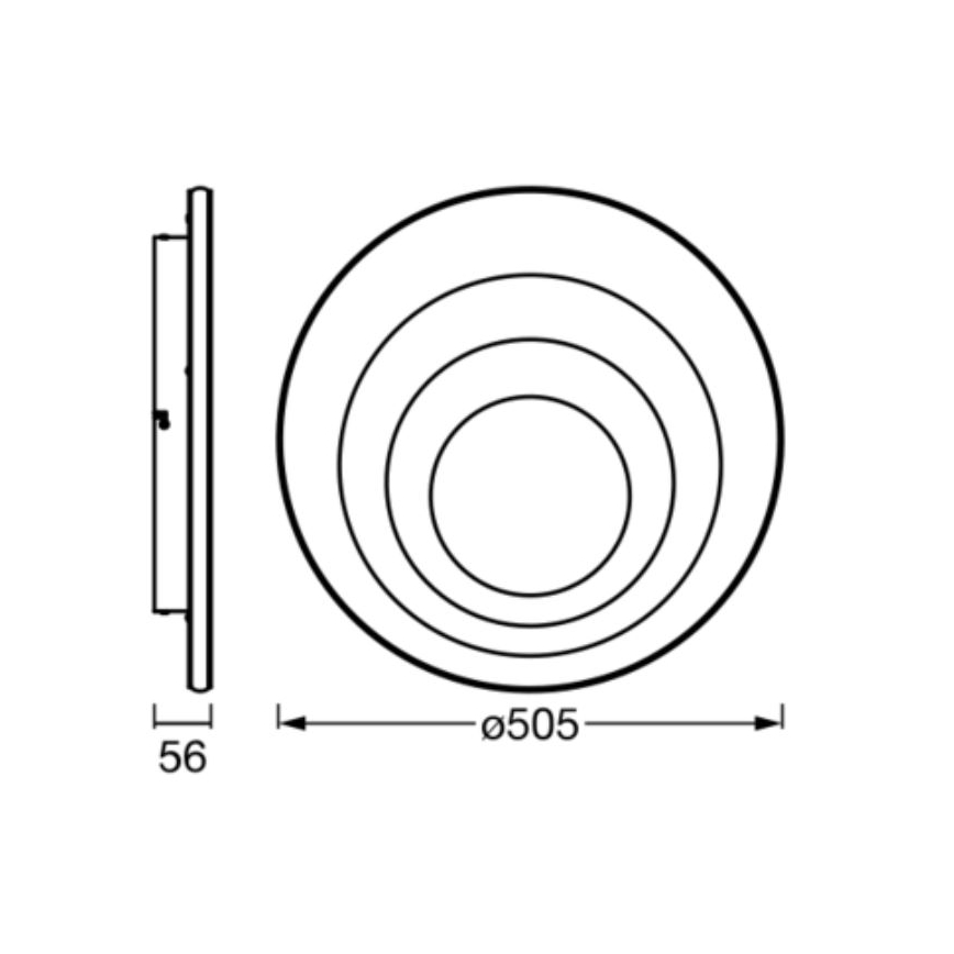 Ledvance - LED Stropné svietidlo ORBIS SPIRAL LED/42W/230V