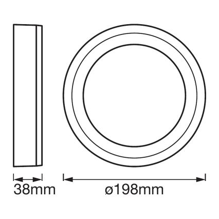 Ledvance - LED Stropné svietidlo ROUND LED/15W/230V pr. 20 cm