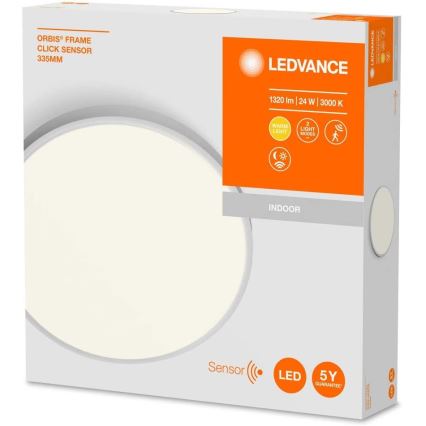 Ledvance - LED Stropné svietidlo so senzorom ORBIS LED/24W/230V 3000K