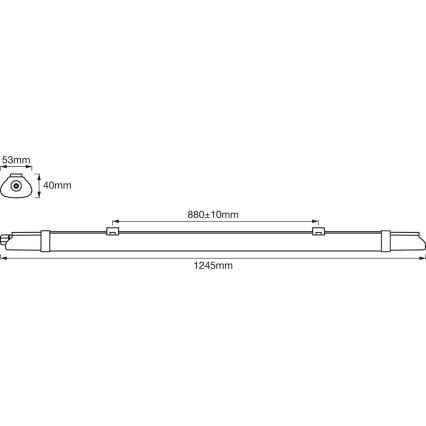 Ledvance - LED Technické žiarivkové svietidlo DAMP LED/18W/230V IP65