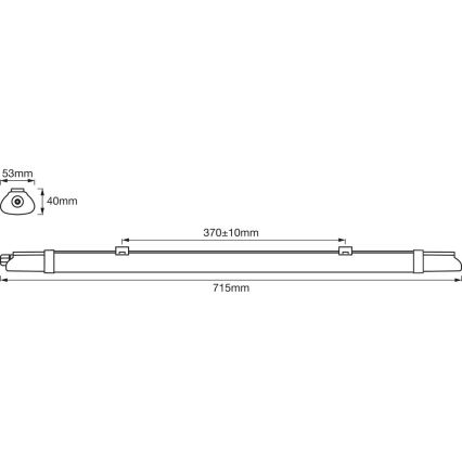 Ledvance - LED Technické žiarivkové svietidlo DAMP LED/9W/230V IP65