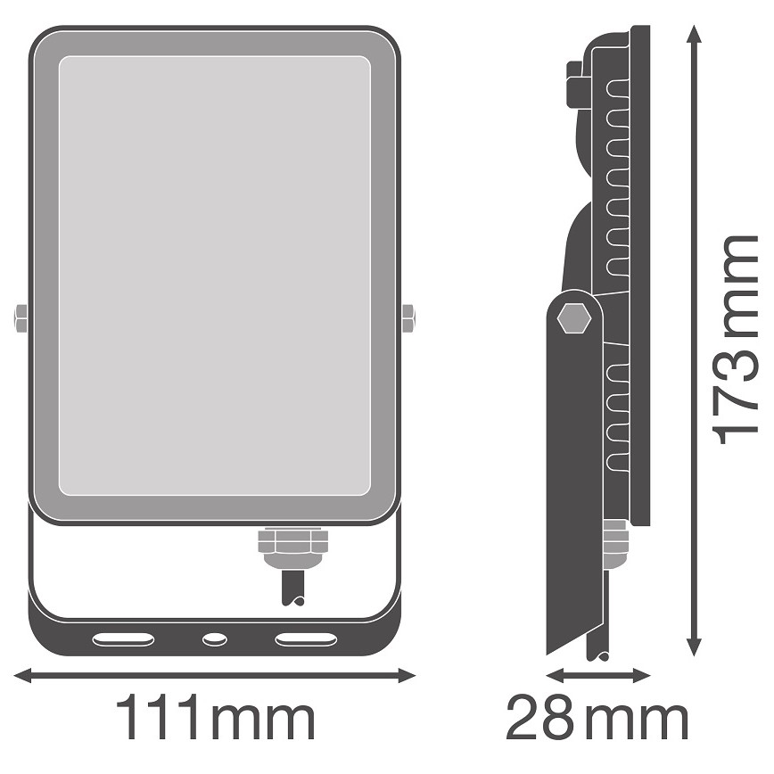 Ledvance - LED Vonkajší nástenný reflektor FLOODLIGHT LED/20W/230V 4000K IP65