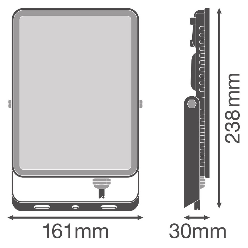 Ledvance - LED Vonkajší nástenný reflektor FLOODLIGHT LED/50W/230V 4000K IP65