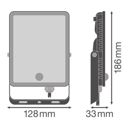 Ledvance - LED vonkajší nástenný reflektor s pohybovým a súmrakovým senzorom FLOODLIGHT LED/30W/230V IP65