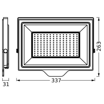 Ledvance - LED Vonkajší nástenný reflektor FLOODLIGHT ESSENTIAL LED/150W/230V IP65