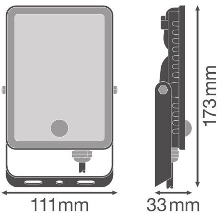 Ledvance - LED Vonkajší reflektor so senzorom FLOODLIGHT LED/20W/230V 6500K IP65