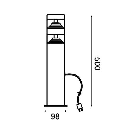 Ledvance - LED Vonkajšia lampa ENDURA HYBRID ORION DOUBLE LED/4W/12V IP44