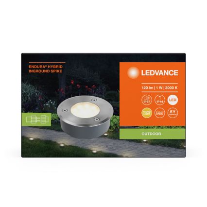 Ledvance - LED Vonkajšia lampa ENDURA HYBRID SPIKE LED/1W/12V IP44