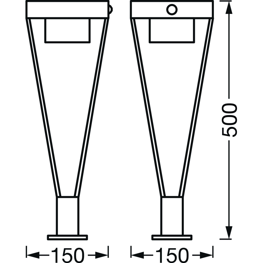 Ledvance - LED Vonkajšia solárna lampa so senzorom BOUQUET LED/6W/3,7V 2200 mAh IP44