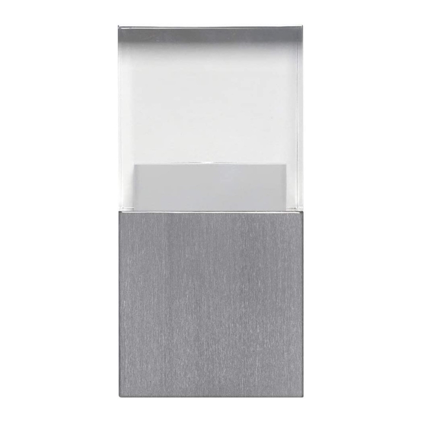 Svietidlo je umiestnené na stene. Skladá sa z kovového, strieborného podstavca a priehľadnej vrchnej časti. Svietidlo svieti.