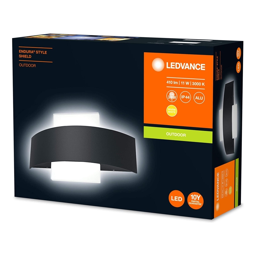 Ledvance - LED Vonkajšie nástenné svietidlo SHIELD LED/11W/230V IP44