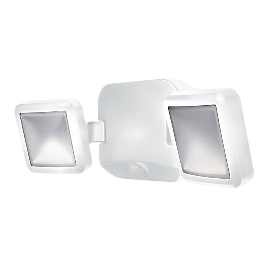 Ledvance - LED Vonkajšie nástenné svietidlo so senzorom BATTERY 2xLED/10W/4xD IP54