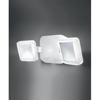 Ledvance - LED Vonkajšie nástenné svietidlo so senzorom BATTERY 2xLED/10W/4xD IP54