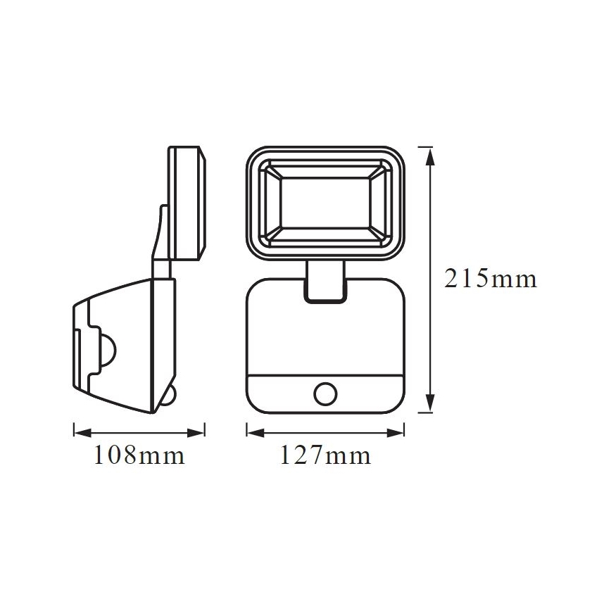 Ledvance - LED Vonkajšie nástenné svietidlo so senzorom BATTERY LED/4W/4xD IP54