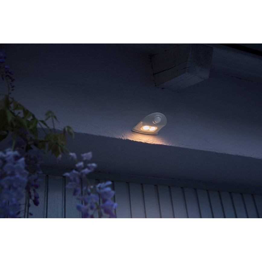 Ledvance - LED Vonkajšie nástenné svietidlo so senzorom DOORLED LED/1W/3xAA IP54