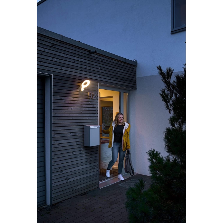 Ledvance - LED Vonkajšie nástenné svietidlo so senzorom LOOP 1xLED/12W/230V IP44