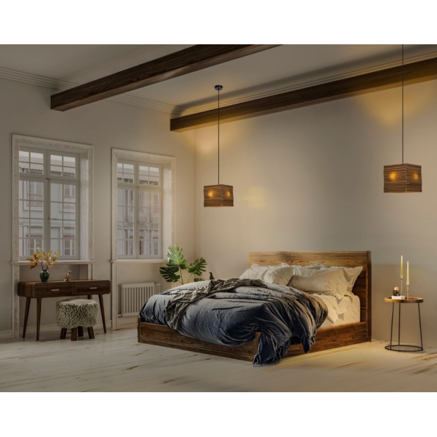 Ledvance - Luster na lanku DECOR CARDBOARD 1xE27/15W/230V 25x25 cm
