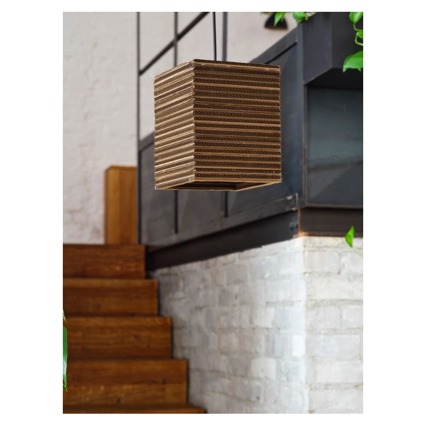 Ledvance - Luster na lanku DECOR CARDBOARD 1xE27/15W/230V 25x25 cm