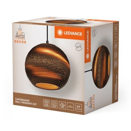 Ledvance - Luster na lanku DECOR CARDBOARD 1xE27/15W/230V pr. 26 cm